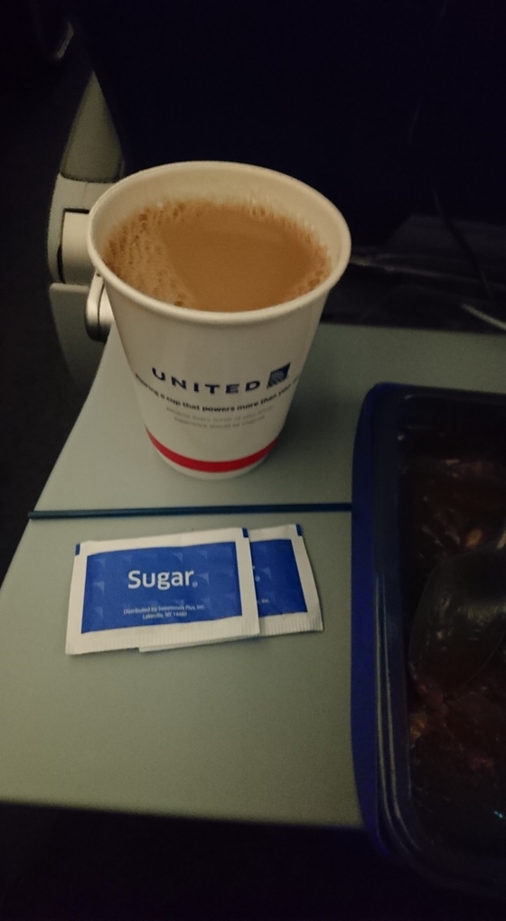 ユナイテッド航空のコーヒー