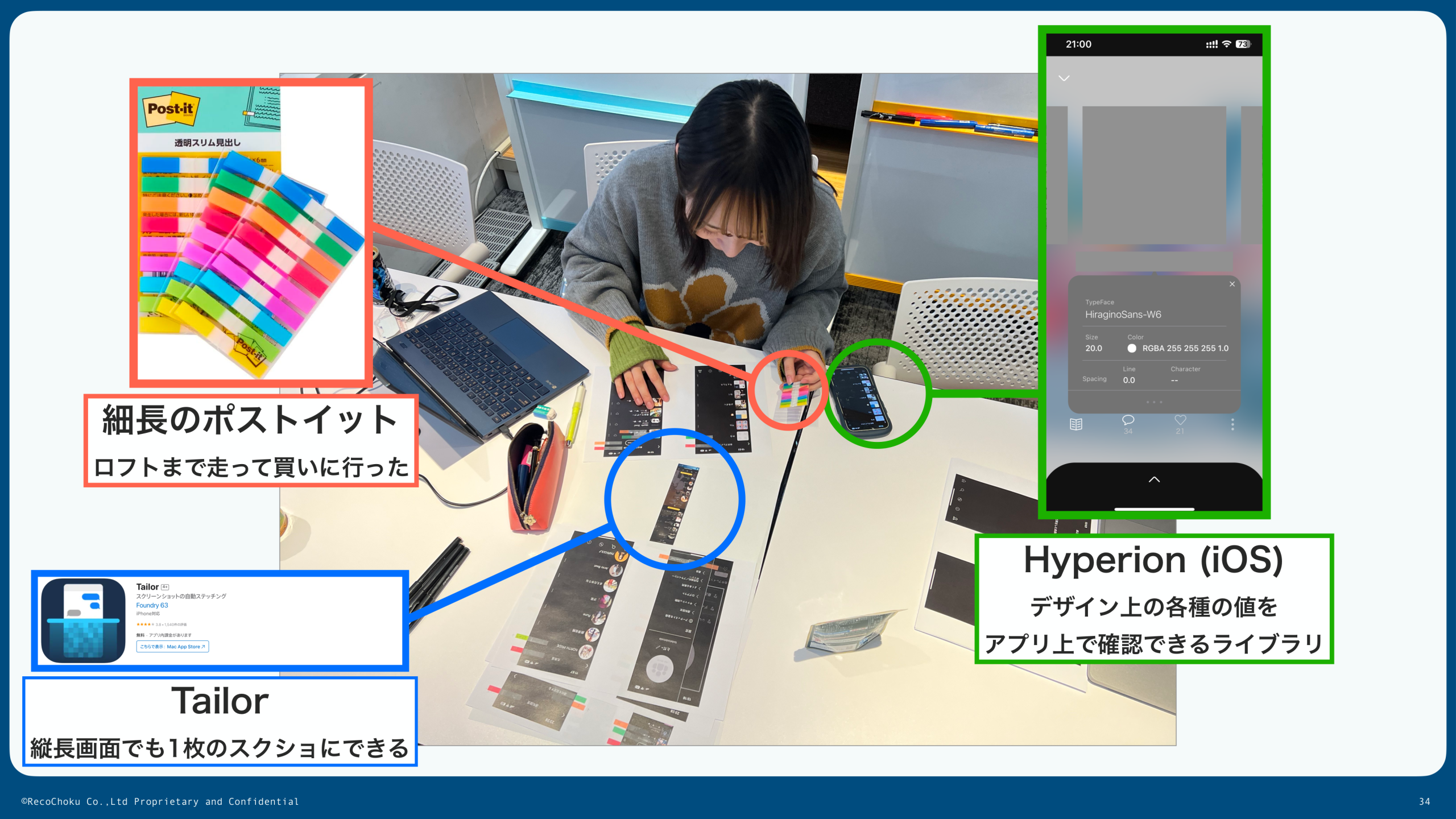 UIの全画面を印刷して観察するプロセス
