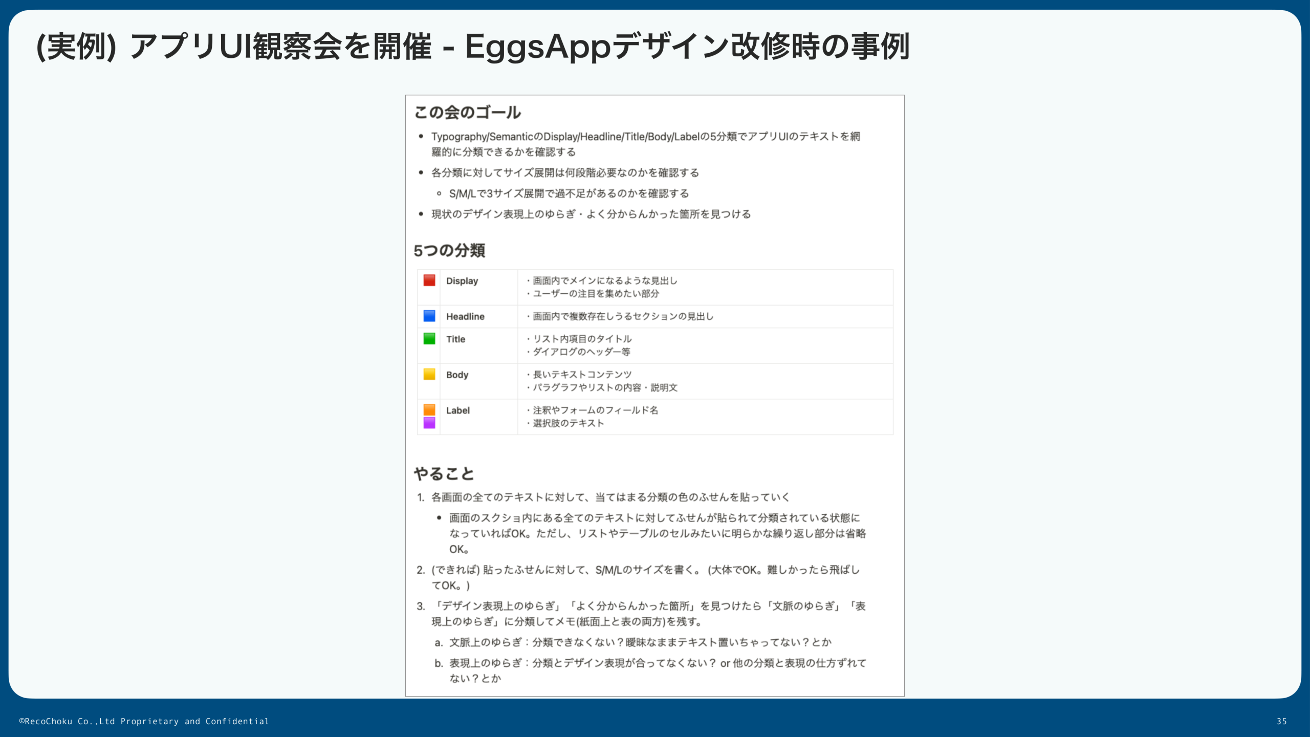 UIの全画面を印刷して観察するプロセス